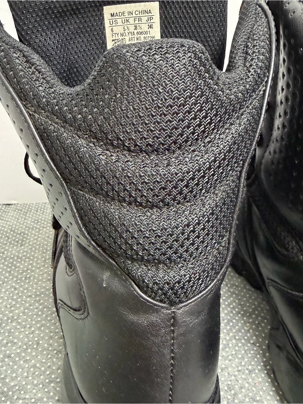 adidas Black High-Top Tactical Leather Boots